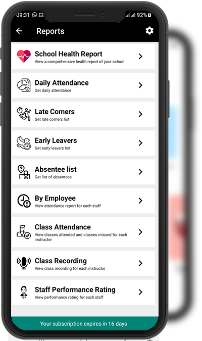 app screen